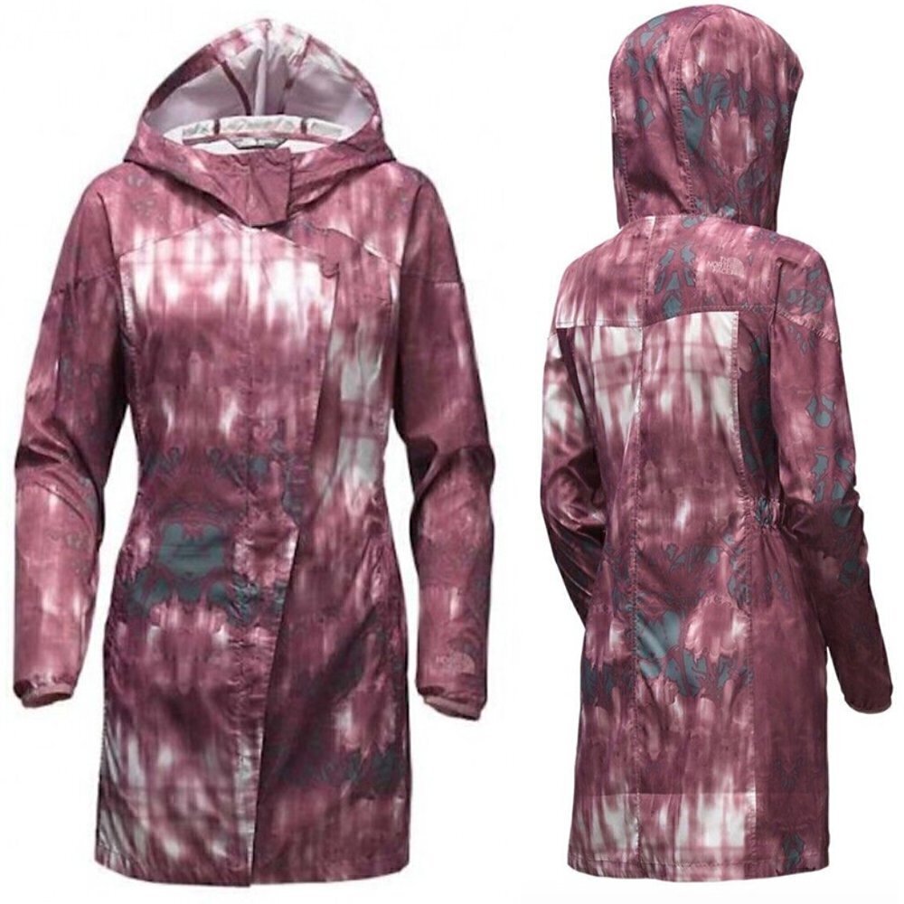 SALE The North Face Gymset Trench Jacket Lightweight Hooded Water Resistant L